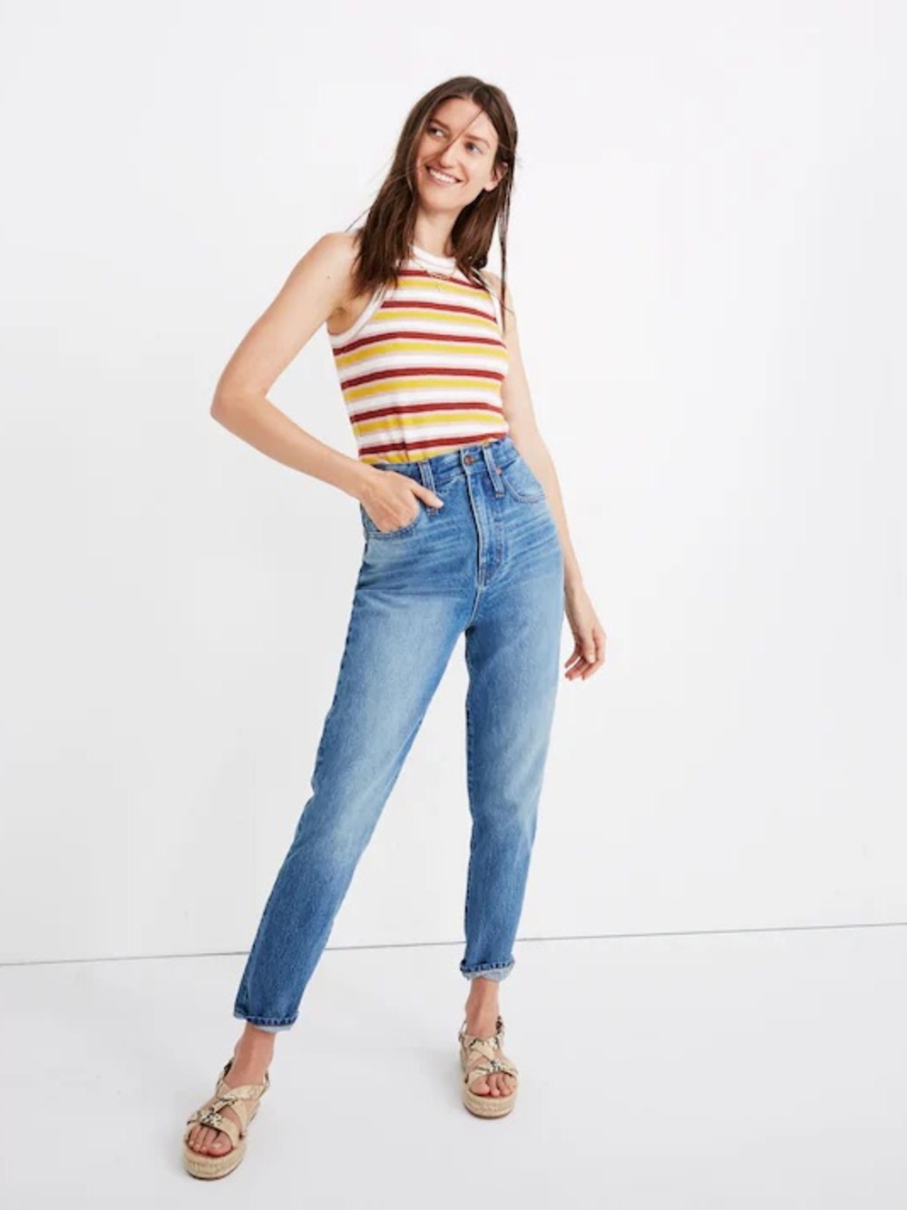 Madewell The Highest Rise Mom Jean Size 28 Glencoe Wash